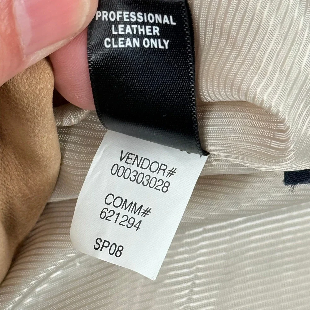 Vintage Banana Republic Suede Field Jacket Mens Small Tan Chore Coat Leather Y2K